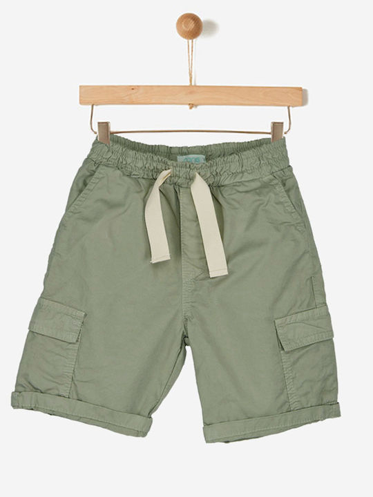 Kinder-Shorts/Bermudas Stoff Haki