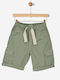 Kinder-Shorts/Bermudas Stoff Haki