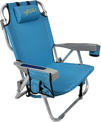 Myresort Beach Chair Aluminum Blue Beach Chair 600d Polyester