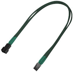 Καλώδιo Nanoxia 3-pin Molex Extension 30 Cm Green Καλώδιo Nanoxia 3-pin Molex Extension 30 Cm Green