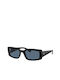 Ray Ban Sonnenbrillen mit Schwarz Rahmen und Blau Linse RB4395 667780