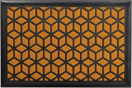 Atmosphera Entrance Mat made of Rubber Yellow 40x60cm