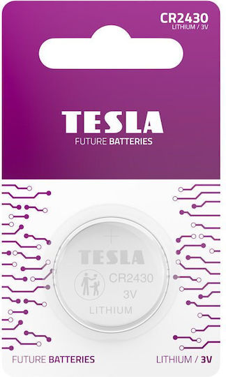Tesla Batteries Batterie Lithium für Uhren CR2430 3V 1Stück