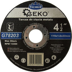 Geko G78203 Cutting Disc Metal Hole Diameter 115mm 1pcs