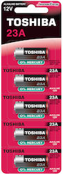 Toshiba Alkaline Batteries A23 12V 5pcs