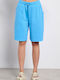 BodyTalk Women's Sporty Bermuda Shorts Light Blue