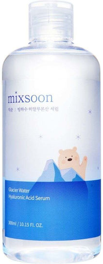 Glacier Water Feuchtigkeitsspendend & Anti-Aging Serum Gesicht mit Hyaluronsäure für Entgiftung & Strahlkraft 300ml
