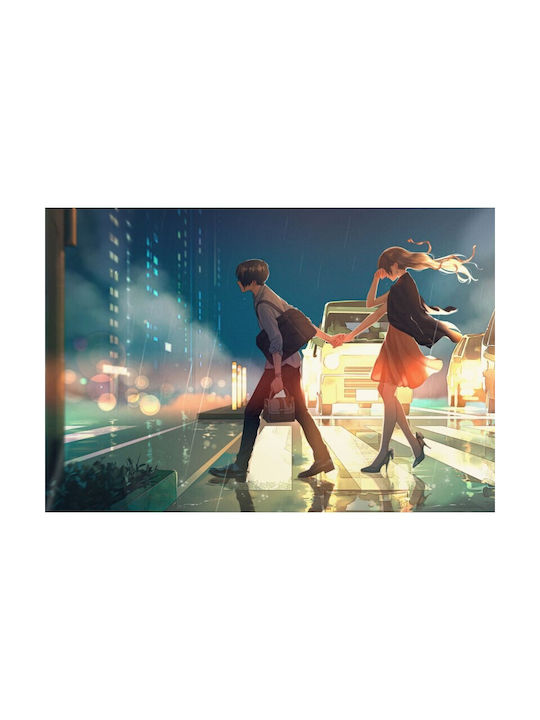 Poster Anime Couple Passing Road 90x61cm