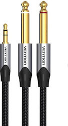 Vention BARHH 2x 6.3mm male - 3.5mm male 2m Vention BARHH 2x 6.3mm male - 3.5mm male 2m
