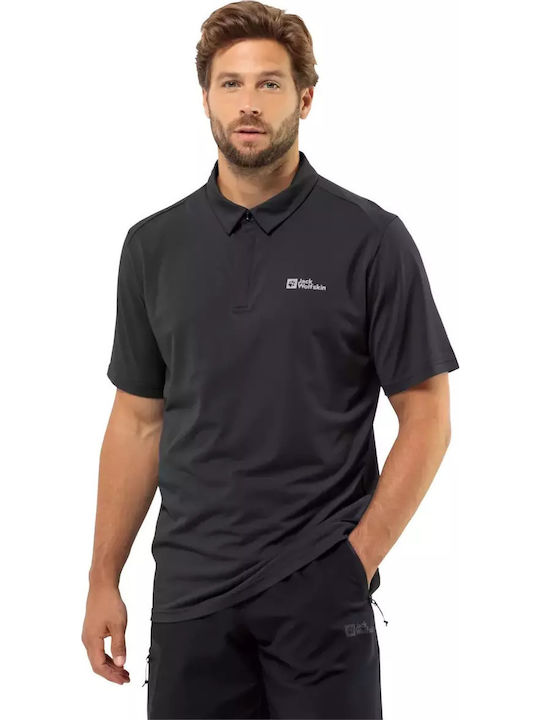 Jack Wolfskin Men's Short Sleeve Polo T-shirt B...