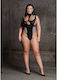 Shots Sexy Bodysuit Negru