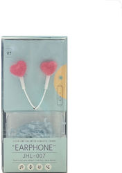 Summer Enjoy Jhl-007 În ureche Handsfree cu două căști cu mufă 3.5mm Roz
