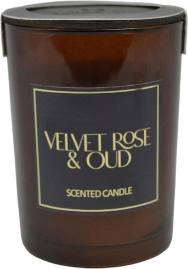Ankor Aromatic Candle In Jar With Rose Perfume 8x10.5cm