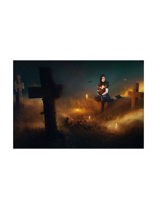 Poster Necromancer Graveyard 90x61cm