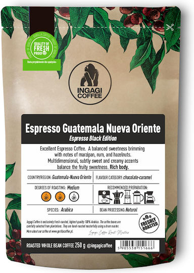Ingagi Coffee Espresso Kaffee Single Origin Arabica Guatemala Bohnen 250gr