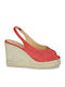 Barbara Platforme Dama În Tip Espadrile Roz