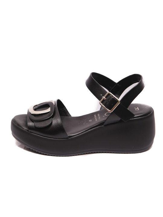 Repo Women's Leather Platform Shoes Black