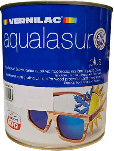 Vernilac Aqualasur Plus Wasser 608 Walnuss 750ml