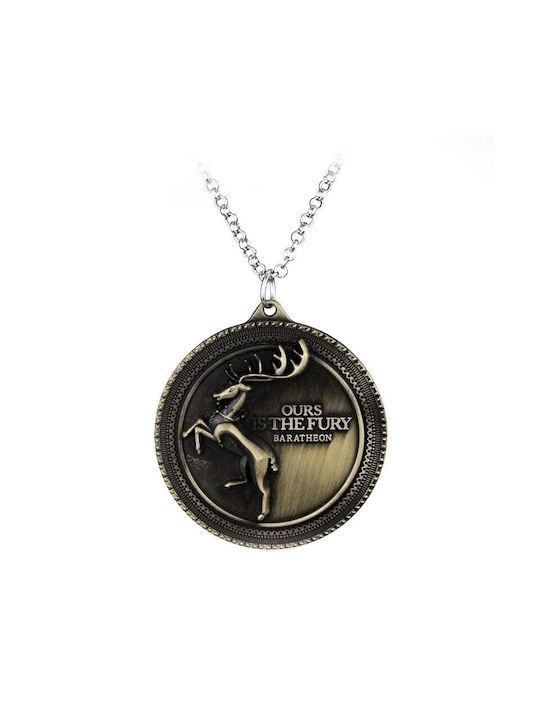 Game Thrones Ours Is Fury Baratheon Pendant Necklace Med308