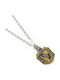 Harry Potter Hufflepuff Pendant Silver Plated Pendant Chain Ewnx0024