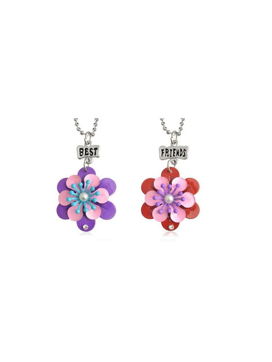 Set 2 Pendants Pendants Best Friends Flowers Zum667