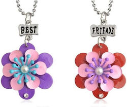 Set 2 Pendants Pendants Best Friends Flowers Zum667 Set 2 Pendants Pendants Best Friends Flowers Zum667
