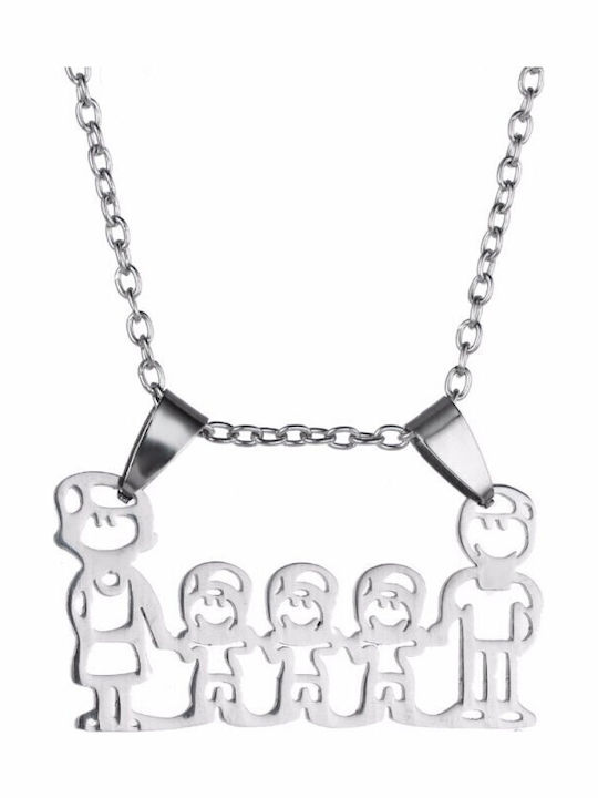 Best Friends My Family Pendant Lantisor Stainless Steel Med2007