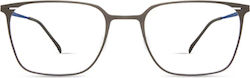 Modo Herren Metall Brillengestell Grau