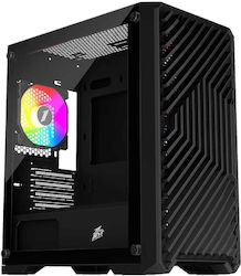 1STPLAYER Trilobite T5 Gaming Mini Tower Κουτί Υπολογιστή με Πλαϊνό Παράθυρο Μαύρο