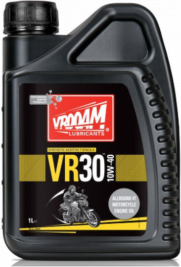 Vrooam 10W-40 Συνθετικό Λάδι Μοτοσυκλέτας για Τετράχρονους Κινητήρες 1lt