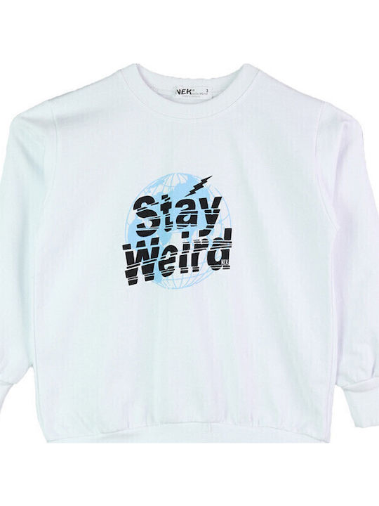Nek Kids Wear Детски Суичър Бял
