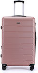 Lavor Μεσαία Βαλίτσα Ταξιδιού Σκληρή Ροζ με 4 Ρόδες Ύψους 66εκ. 1-601