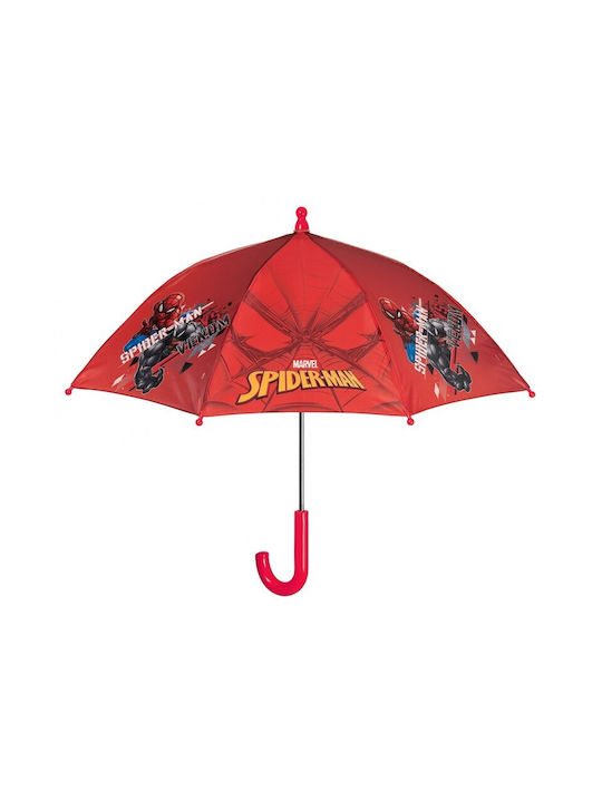 Spiderman Kids Curved Handle Umbrella Multicolour
