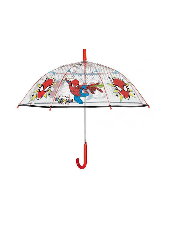 Spiderman Kids Curved Handle Umbrella Multicolour