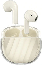 Wiwu T16 In-ear Bluetooth Handsfree Ακουστικά με Θήκη Φόρτισης Λευκά
