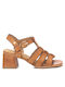 Carmela Footwear Leather Women's Sandals Brown