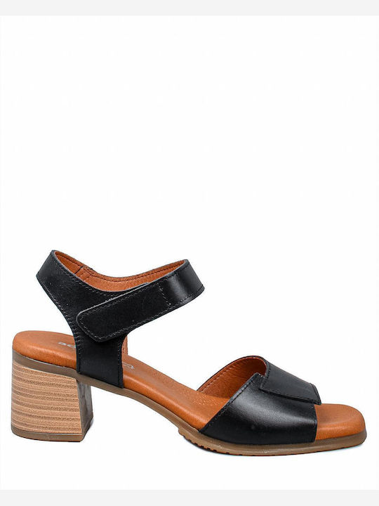 Adam's Shoes Madison Leather Sandals Black