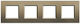 Bticino Switch Frame 2 Positions in Bronze Color LNA4802M4SQ