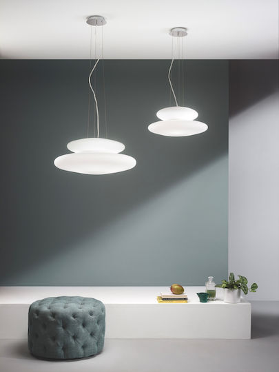 Ondaluce Pendant Light White 60cm