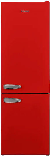 Finlux Retro Combină frigorifică 268lt Î170xL54xA59.5cm. Roșu FXCA 31310 REE