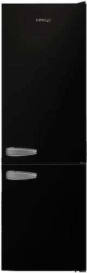 Finlux Retro Combină frigorifică 268lt Î170xL54xA59.5cm. Negru FXCA 31330 BLE