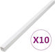 vidaXL Cable Channel Floor made of Plastic White 1m