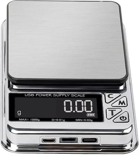 Electronic Precision Commercial Scale with Weighing Capacity of 0.500kg and Division 0.01gr
