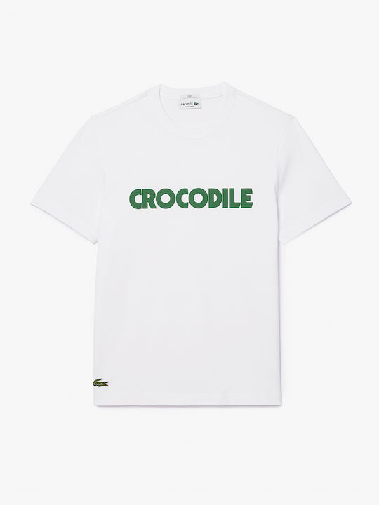 Lacoste Ανδρικό T-shirt Κοντομάνικο White