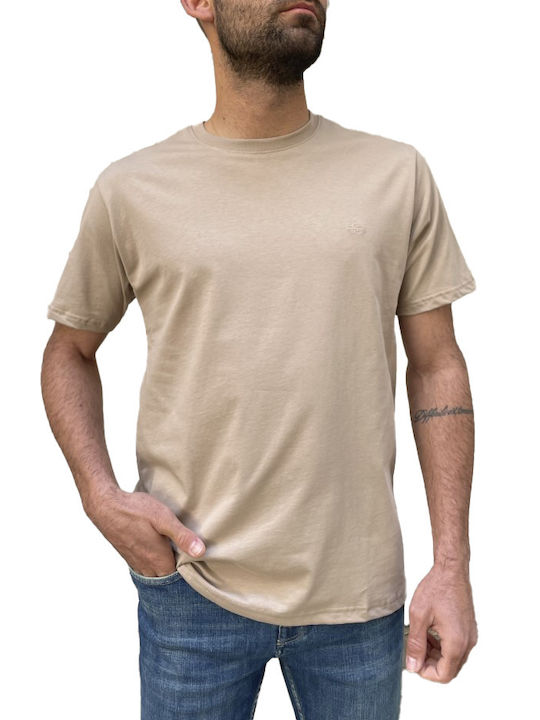 Everbest Herren T-Shirt Kurzarm beige