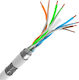 Powertech S/FTP Kat.6 Gigabit Netzwerkkabel Ethernet Ohne Netzwerkkabel 305m Graues