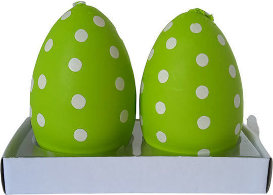 Etoile Easter Candle Egg Green 10x10x1cm