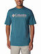 Columbia Csc Basic Herren T-Shirt Kurzarm Petrol Blue