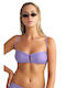 Blu4u Fără bretele Top bikini Violet