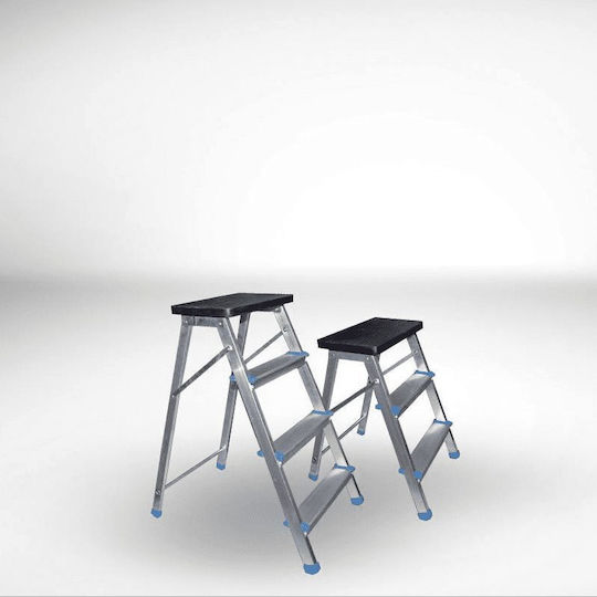 Pankoskal Leiter Aluminium mit 2+1 Stufen 60cm